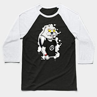 White Mad Rabbit Baseball T-Shirt